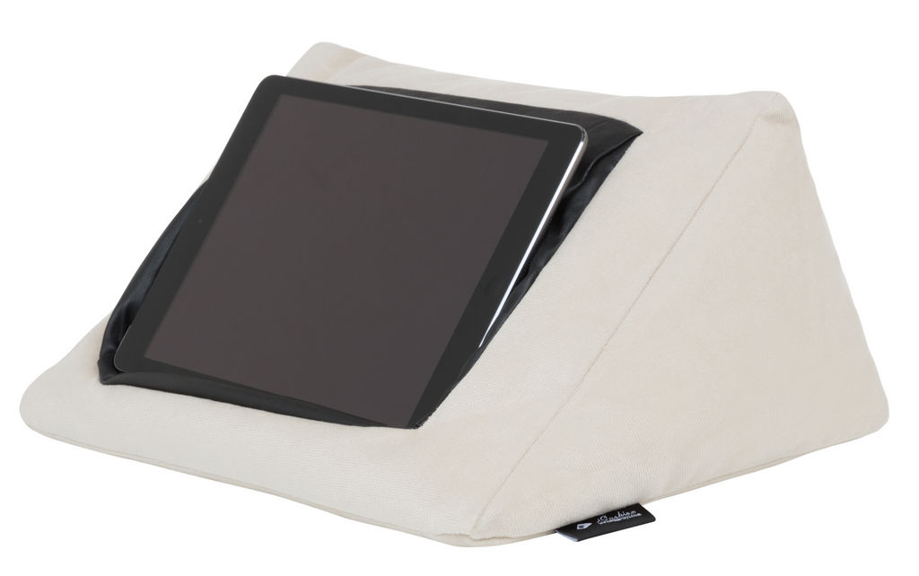 iCushion iPad Cushion Stand /Holder Velvet Beige