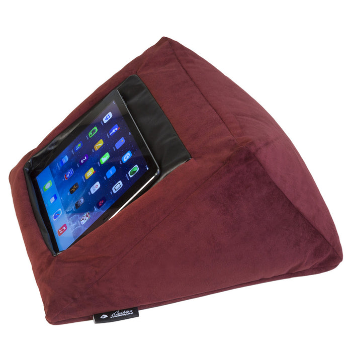 iCushion iPad Cushion Pillow Stand /Holder Velvet Maroon
