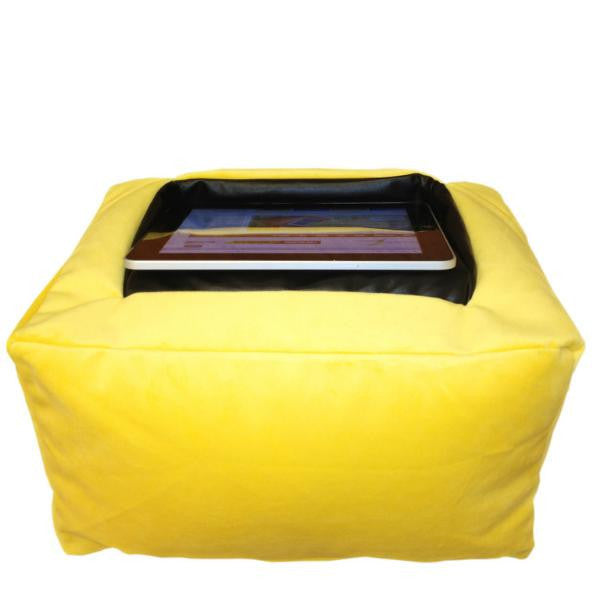 iCushion iPad Cushion Stand /Holder Velvet Yellow