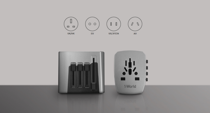 Mobiletoyz MOMAX Travel Adapter with 4 USB plugs