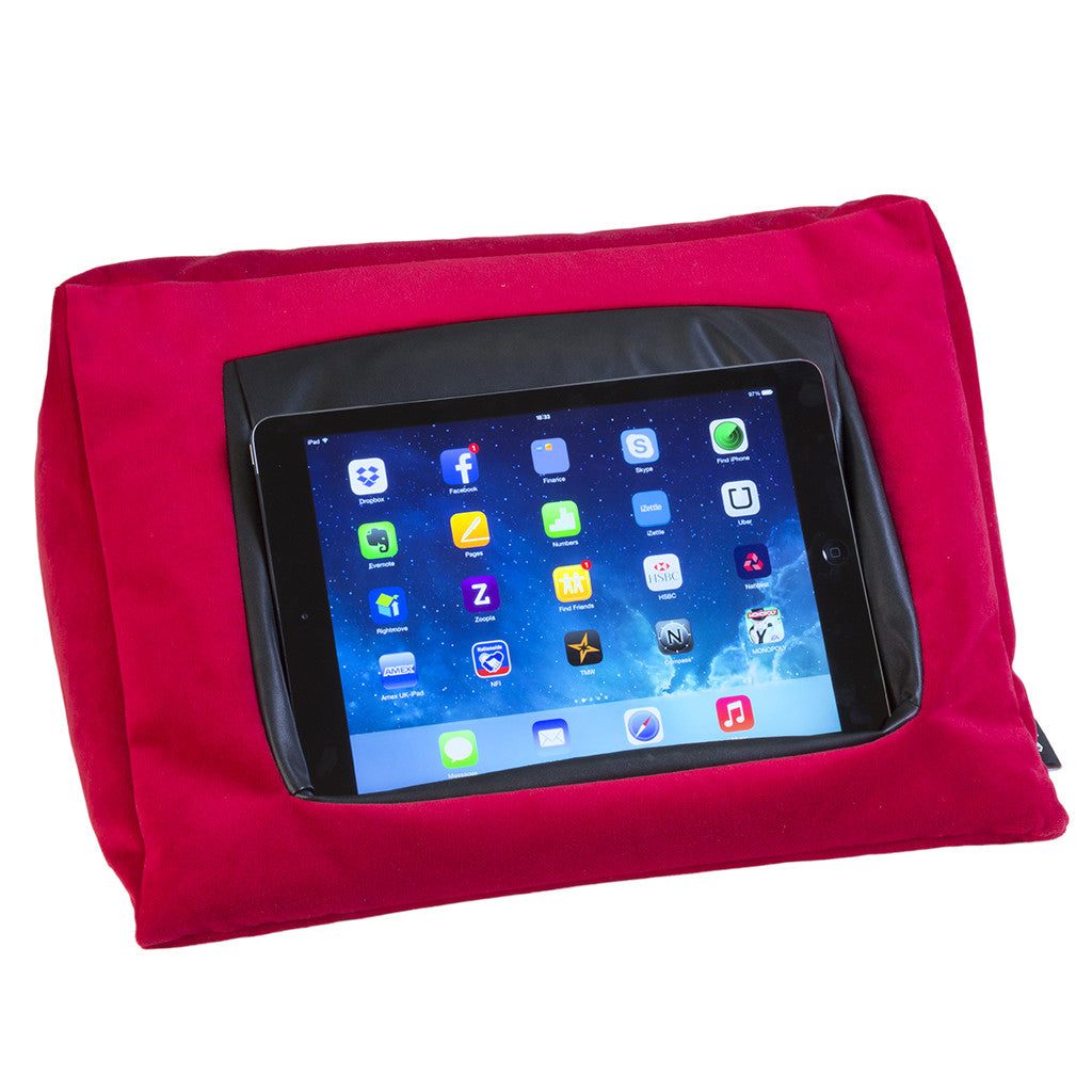 iCushion iPad Cushion Stand / Holder Velvet Red