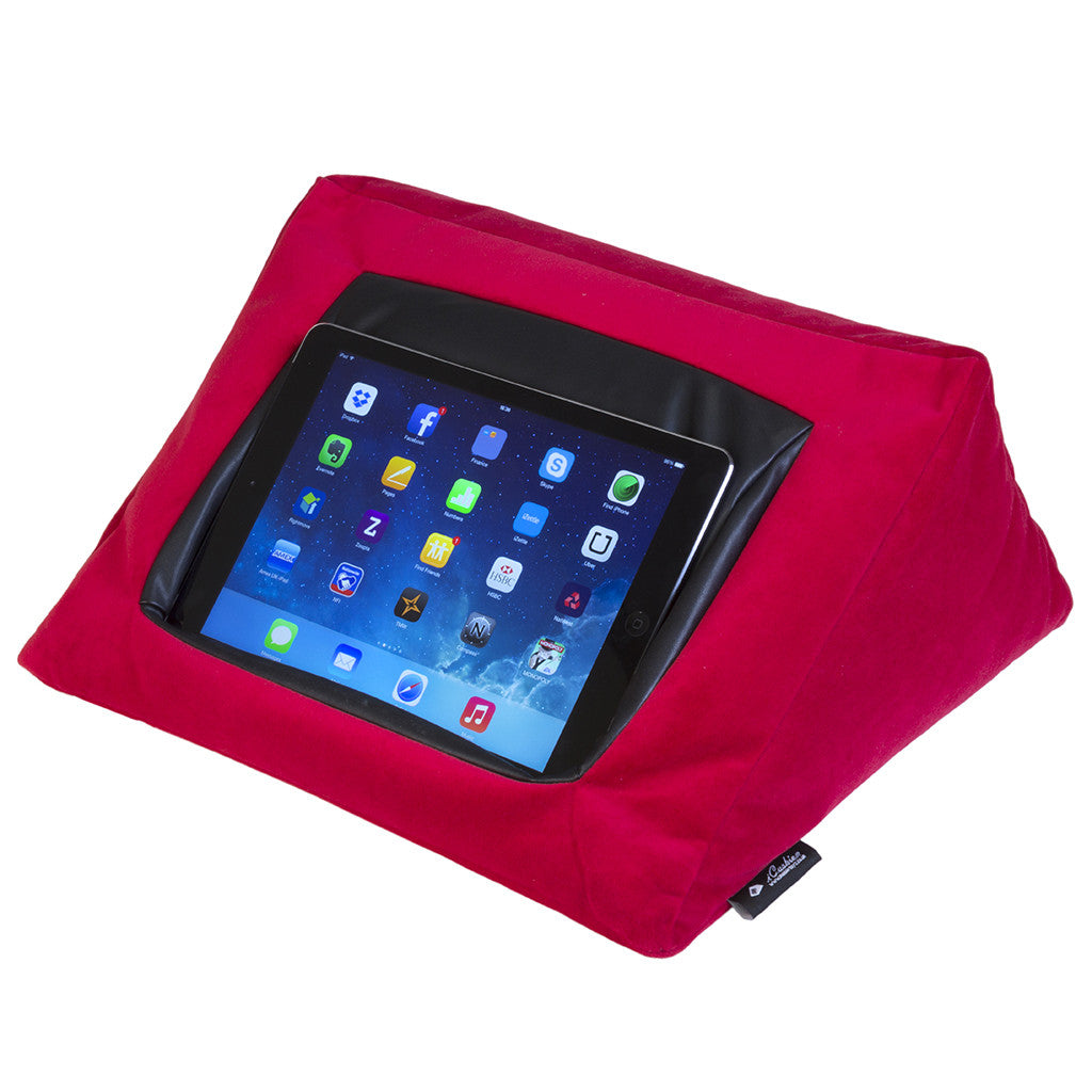 iCushion iPad Cushion Stand / Holder Velvet Red