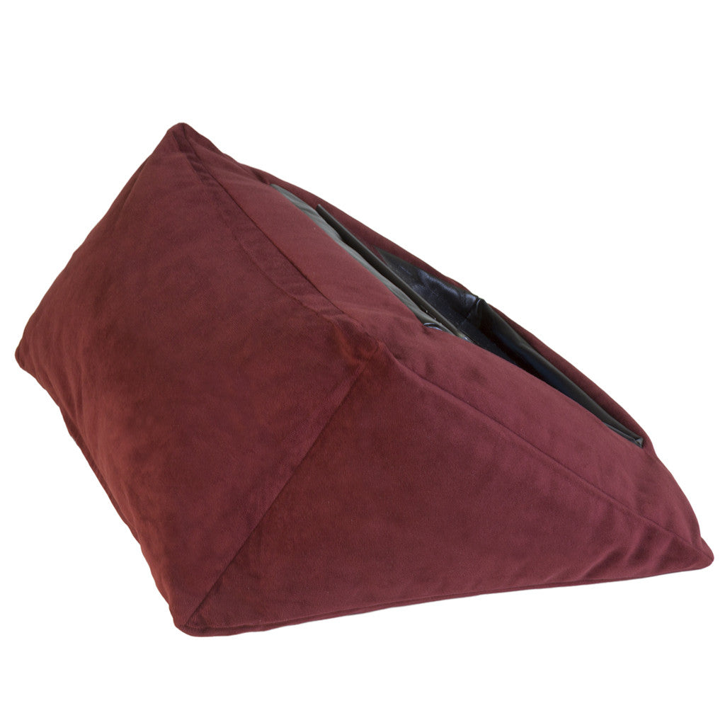 iCushion iPad Cushion Pillow Stand /Holder Velvet Maroon