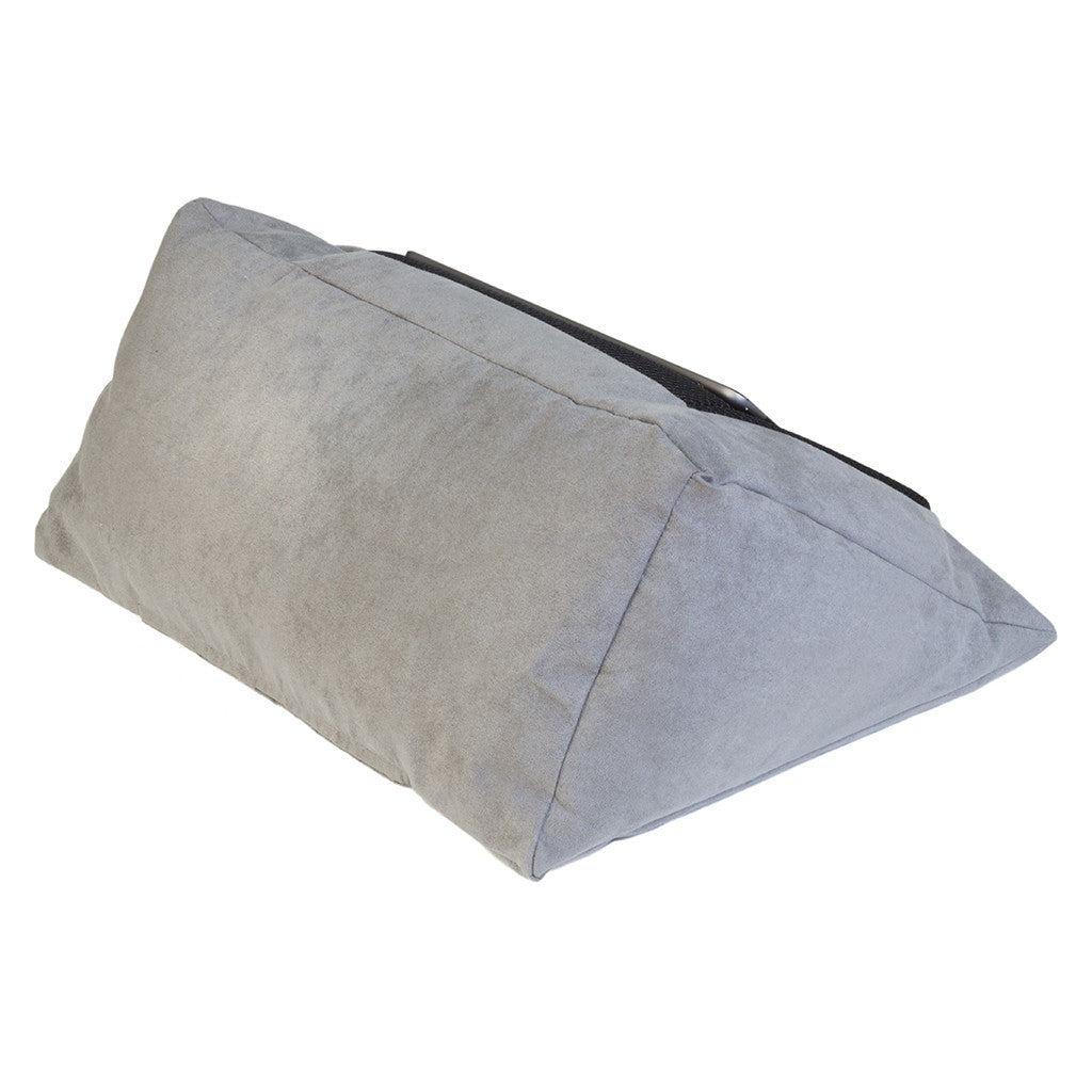 iCushion iPad Cushion Stand /Holder Pongee Silk Grey